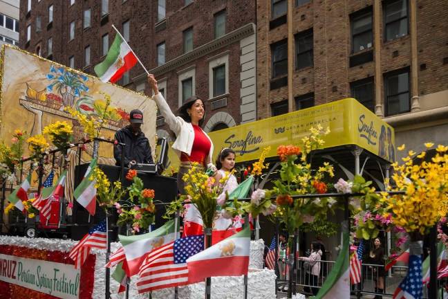 Persian Day Parade on Madison Avenue, April 19 had colorful floats and dancers.