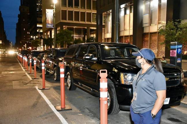 A Diplomatic Security Service protective detail picks up vehicles before dawn to prepare for a day of dignitary protection in New York City during the 76th United Nations General Assembly, Sept. 15, 2021. Photo: U.S. Department of State; Diplomatic Security Service, via Flickr