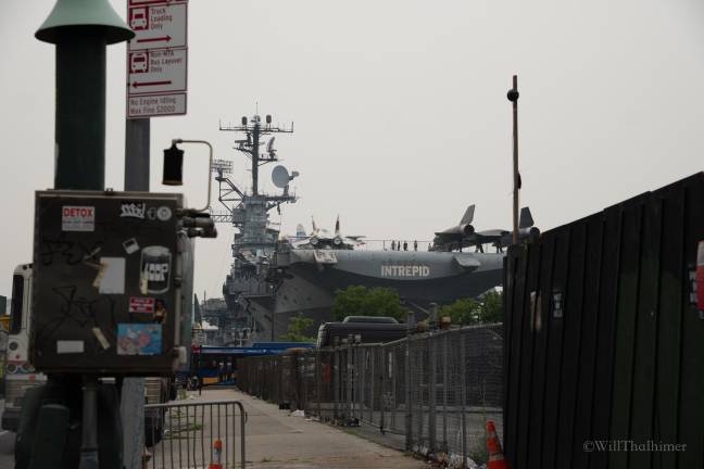 West Side Shantytown Near Intrepid Renews Homeless Debate