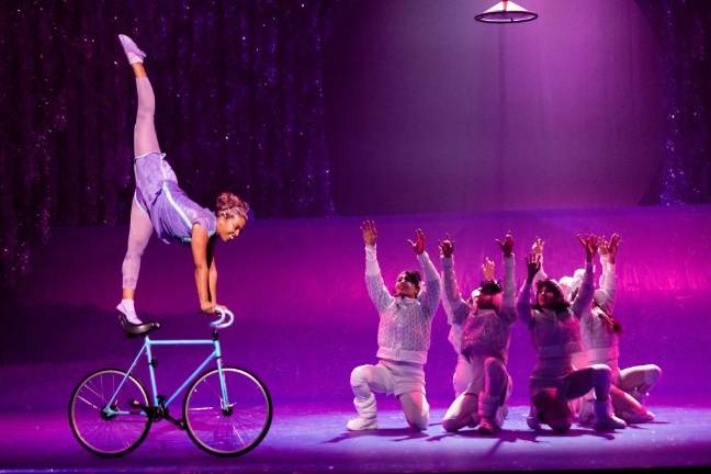 Acrobatic bike. Photo: Kyle Flubacker, MSG Entertainment