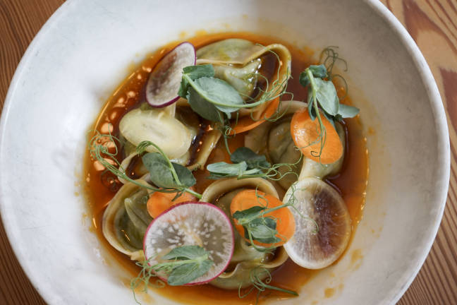 Pea umplings. Photo: Susan Marque