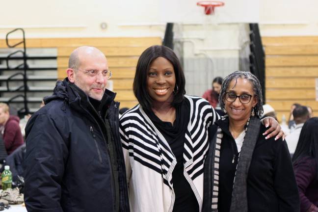 Department of Social Services Commissioner Steven Banks, New York City Councilwoman Vanessa Gibson, and Deputy Mayor for Health and Human Services Herminia Palacio at a HOPE volunteer training. Photo courtesy of The Department of Homeless Services