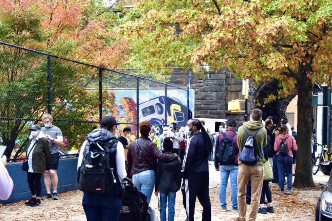 A long wait in East Harlem. Photo: Emily Higginbotham