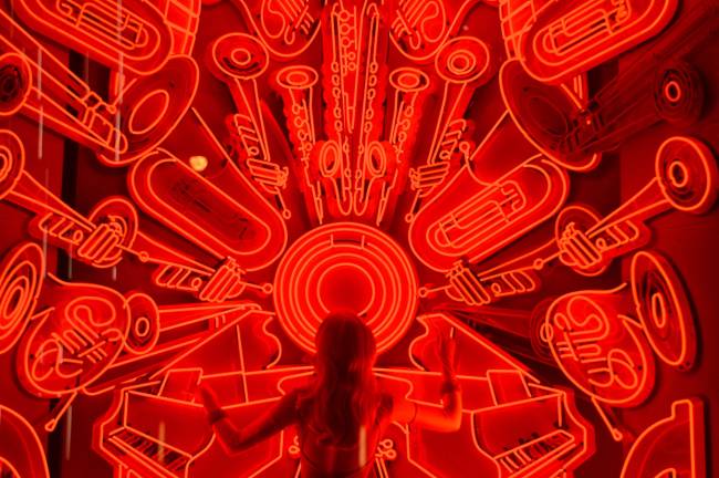 Ode to joy at Bergdorf's for the New York Philharmonic.