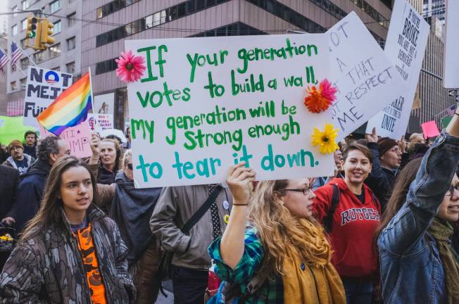 Participants duriing a Nov. 12 march in New York City. Photo: wasikphoto.com, via Wikimedia Commons.