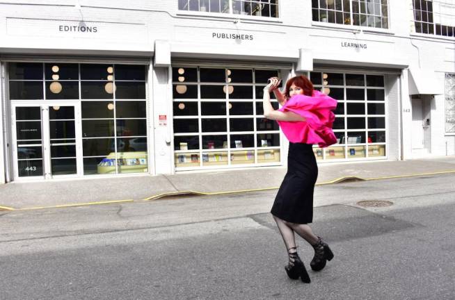 <i>Spring blossom voguing in the street in front of Hauser &amp; Wirth’s Editions gallery.</i>
