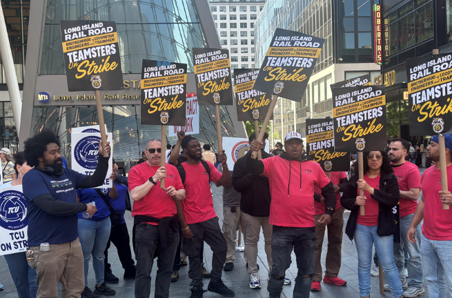 Striking workers who had picketed Penn Station (above) and other major rail hubs, were back on the job May 19 and full service was expected to be operating by the time of the evening rush hour.