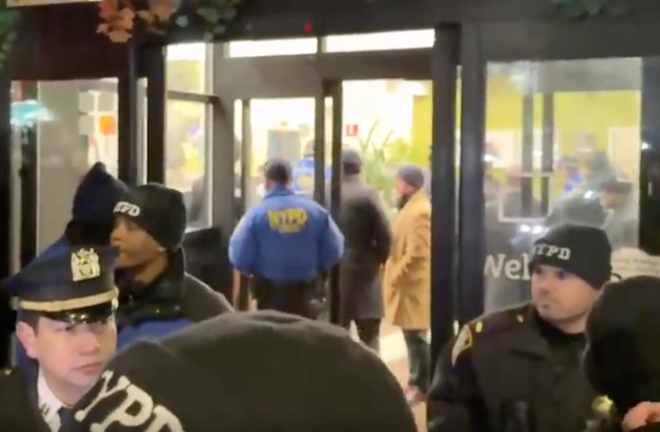 The NYPD charged 64 protesters with disorderly conduct or trespassing summonses.