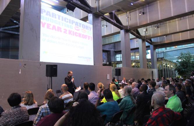 Johnson kicks of participatory budgeting Scrapbook