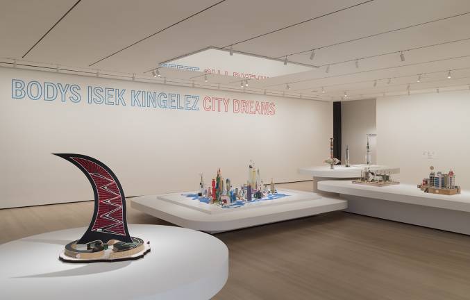 Installation view of &quot;Bodys Isek Kingelez: City Dreams,&quot; The Museum of Modern Art, New York, on view through January 1, 2019. &#xa9; 2018 The Museum of Modern Art. Photo: Denis Doorly