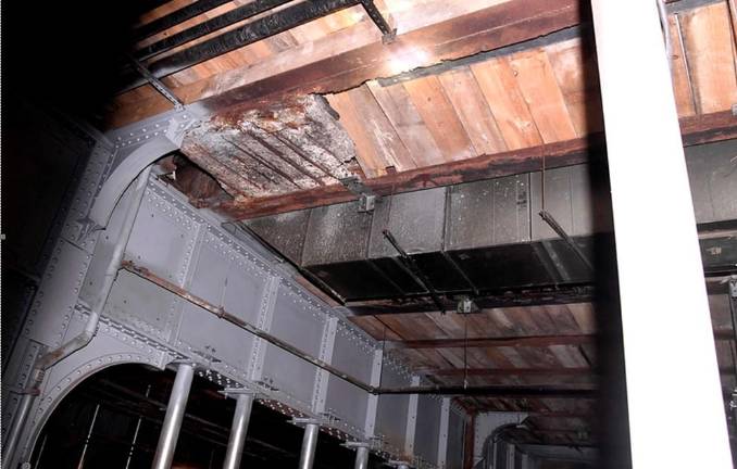 Under the Grand Central Terminal Train Shed, which supports expensive Manhattan Commercial Real Estate, a glance upwards in November of 2023 reveals how fragile the bridge structure is. Part of a $1.7 billion plan to reconstruct Metro-North’s line from 46th Street to the Harlem River, needed repairs will be done under the MTA’s 2025-2029 Capital Plan.