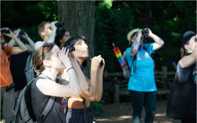 The NY Bird Alliance, a local conservation group says that over 500 species of birds can be found right here in NYC. And not surprisingly, it says bird watching is good for your mental health.