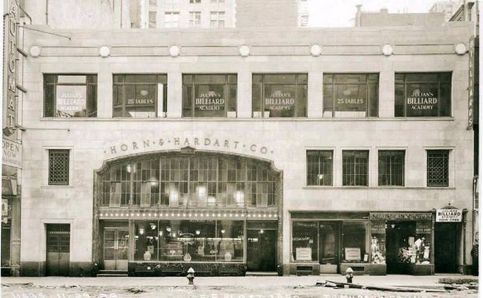 Julian&#x2019;s Billiard Academy was over a Horn &amp; Hardart Automat. Photo courtesy of Harmon Rangell