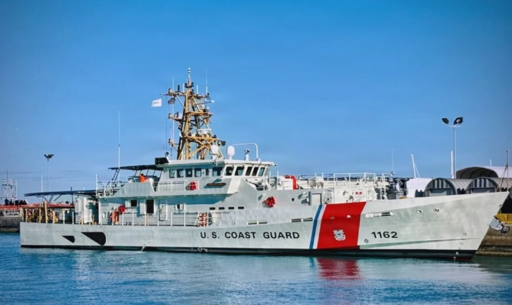 The USCGC Vincent Danz, which was commissioned in a ceremony at the Intrepid on May 22, will be crusing the western Pacific.