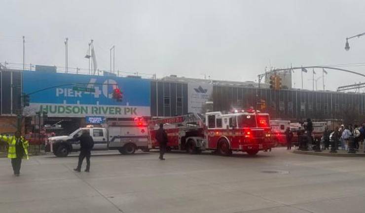 The helicopter that crashed into the Hudson River on April 10 triggered a massive response from first responders rushing to Pier 40 on the city side of the river.