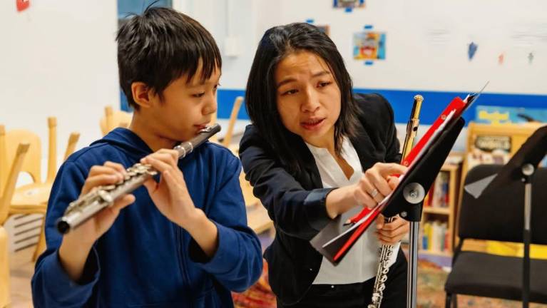 Flautists at Third Street Music Settlement. Are they studying Telemann? Ravel?