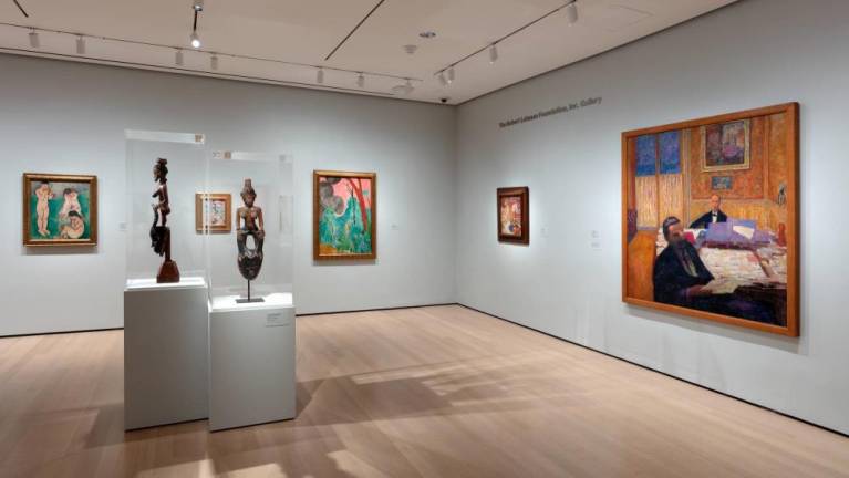 Installation view of Félix Fénéon: The Anarchist and the Avant-Garde—From Signac to Matisse and Beyond, The Museum of Modern Art, New York, August 27, 2020–January 2, 2021. Digital Image © 2020 The Museum of Modern Art, New York. Photo: Robert Gerhardt