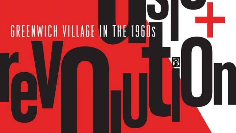 Cover of Richard Barone’s “Music + Revolution: Greenwich Village in the 1960s.” Photo via Amazon.com