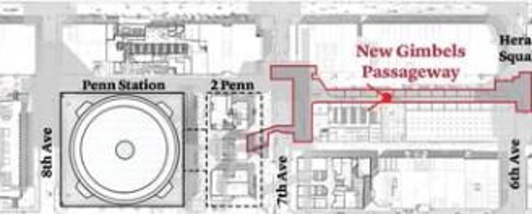 New Gimbels’ Passage under Lux TowerTo Help Fund Penn Station Rebuild