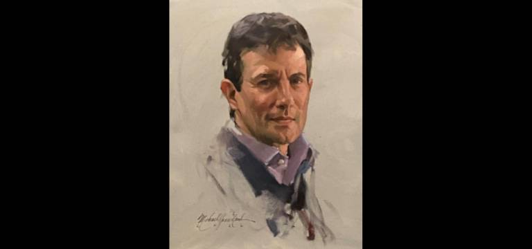 Michael Shane Neal’s portrait of David Remnick will join a host of literary luminaries in NAC’s portrait gallery of Medal of Honor recipients.