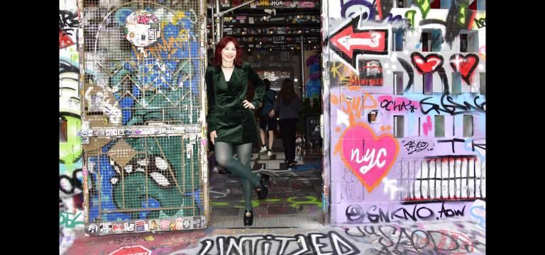 Karen Rempel welcomes you to the famously graffiti-covered Freeman Alley, a popular downtown haunt for the avant-garde and rebellious artists.