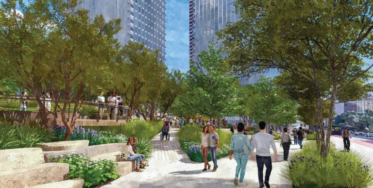 To get around local opposition to its $18-billion proposal, the Soloviev Group is promising to turn much of the surface land into a public park that will sit atop the casino. It is also proposing building affordable housing and opening a Museum of Democracy on the site.