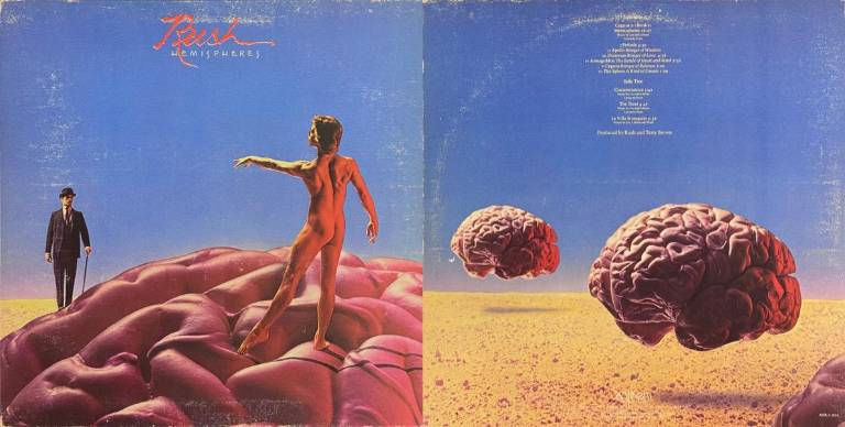 Thinking about Brain Food on the gatefold cover of Rush’s 1978 album “Hemispheres.”