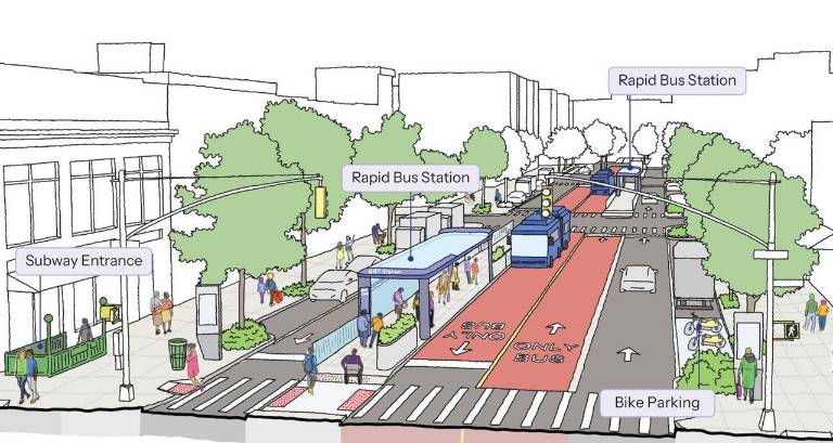 In a new bus plan announced by Mayor Mamdani and Governor Hochul, buses in NYC are set to improve their times by up to six minutes in some of the city’s busiest corridors.