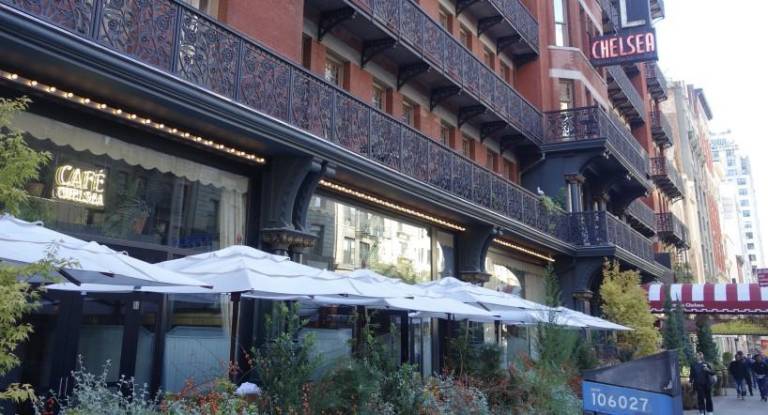 The newest addition to the revamped Chelsea Hotel, which reopened last year after an 11 year shut down and a $30 million renovation, is the ground floor Cafe Chelsea which is open for breakfast, brunch, lunch and dinner. Photo: Deborah Fenker
