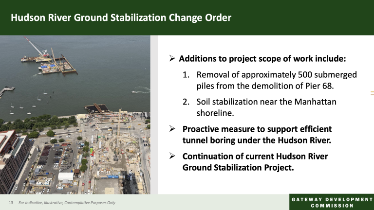 Slide 13 in the GDC slide deck details the change order and the additional construction it entails.