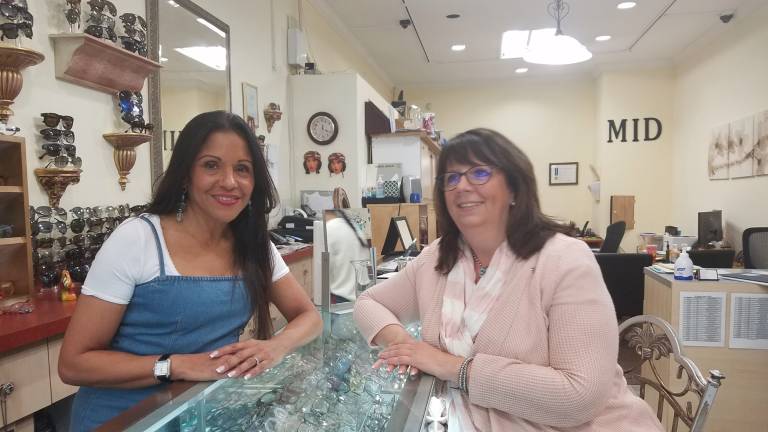 Awilda Sosa and Maria DiCairano in their shared space on the Upper West Side. Photo: Jason Cohen  