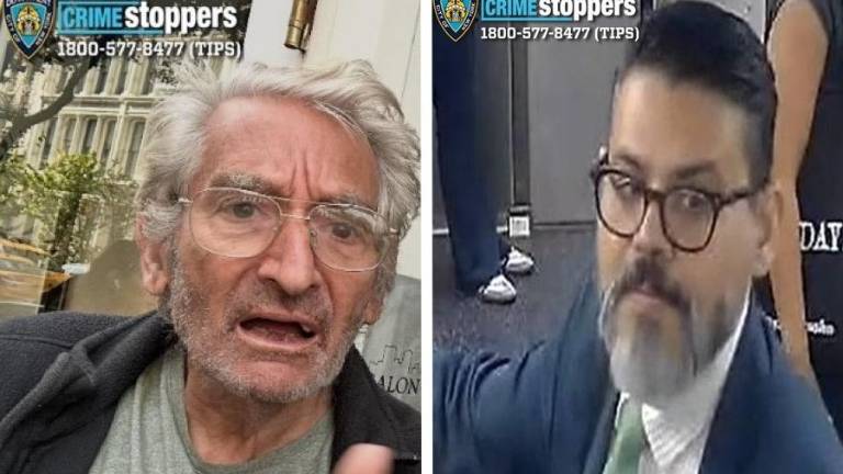 Senior man missing from Soho. Sanford Rheingold, left; wanted for forcible touching, right.