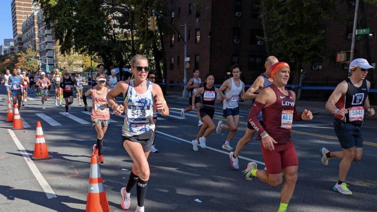 Taking it to the streets, fast runners in East Harlem.
