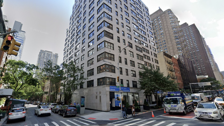 The approximate corner where Rozencwaig said his wife was assaulted on the Upper East Side.