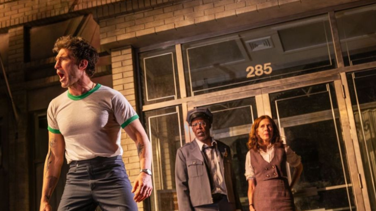 Jon Bernthal and Ebon Moss Bachrach star in the stage version of the play “Dog Day Afternoon” based on a real life bankruptcy in Brooklyn in the 1970s that captured the nation.