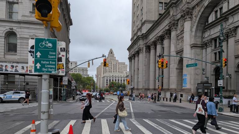 A teenager on an illegal e-bike was killed coming off the Brooklyn Bridge onto Centre Street when he veered into traffic and was hit by Chevy Tahoe.