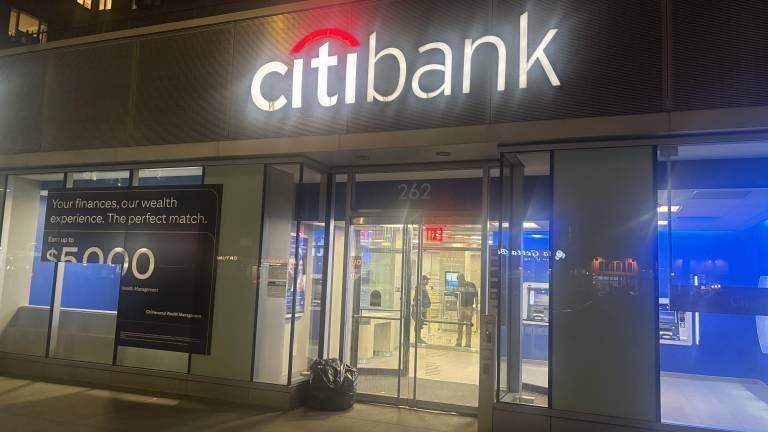 A bank robber made off with about $500 from a Stuyvesant Town Citibank at First Ave. and E. 16th St. He was described as a white male in his 50s wearing a New York Yankees shirt and MLB jacket.