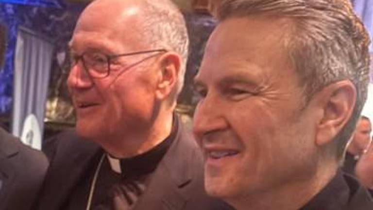 Cardinal Timothy Dolan (left) sold off real estate and cut staff at the Roman Catholic Diocese of New York over but it will remain for Archbishop Ronald Hicks (right) to finally bring to a close the sexual abuse scandal.