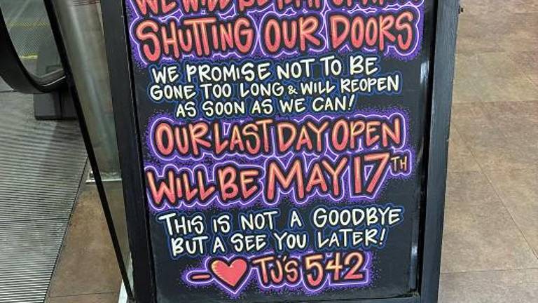 The sign appeared outside the Trader Joe’s on W. 72nd St. and Broadway, alarming local residents.