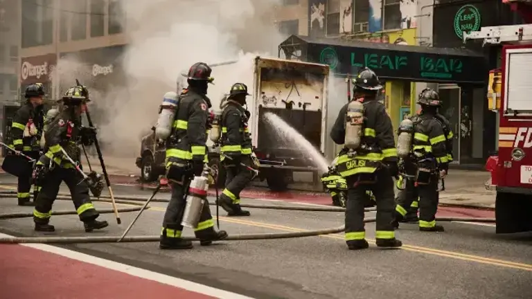 E-bike battery fires, such as one that occurred last month on W. 23rd Street (above), are on pace to achieve record highs in New York City this year.