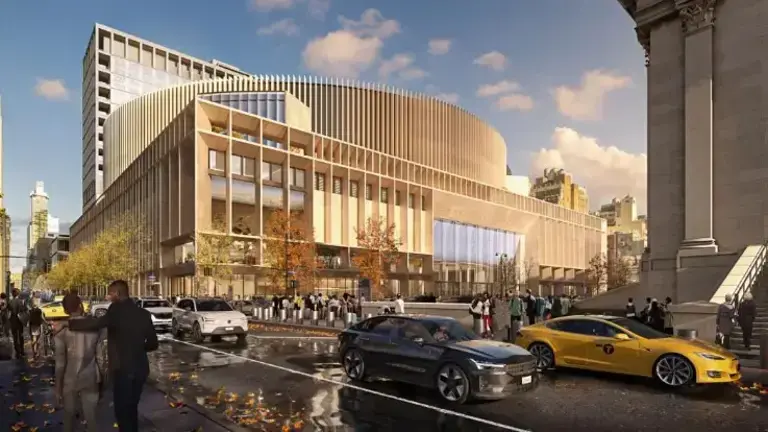 One of the proposed redesigns for Penn Station by ASTM North America, a company that is vying to be the master developer of the project for the station’s owner, Amtrak and the federal government.