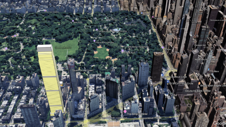 Another diagram of Extell’s proposed 90-story tower.