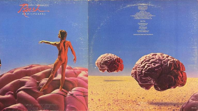 Thinking about Brain Food on the gatefold cover of Rush’s 1978 album “Hemispheres.”
